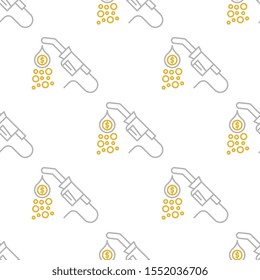 Cash flow seamless pattern design, Repeat textile design. Fabric print.