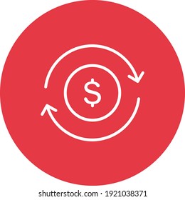 Cash flow, transaction icon vector image. Can also be used for Finance and Money. Suitable for use on web apps, mobile apps and print media.