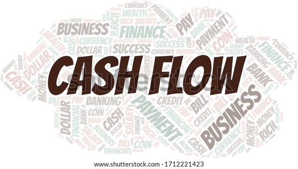 Cash Flow Typography Vector Word Cloud Stock Vector (Royalty Free ...