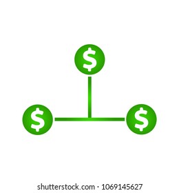 Cash Flow Vector Icon. vector illustration. flat style