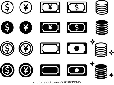 Cash in Hand Icon Set