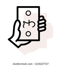 cash hand paying 