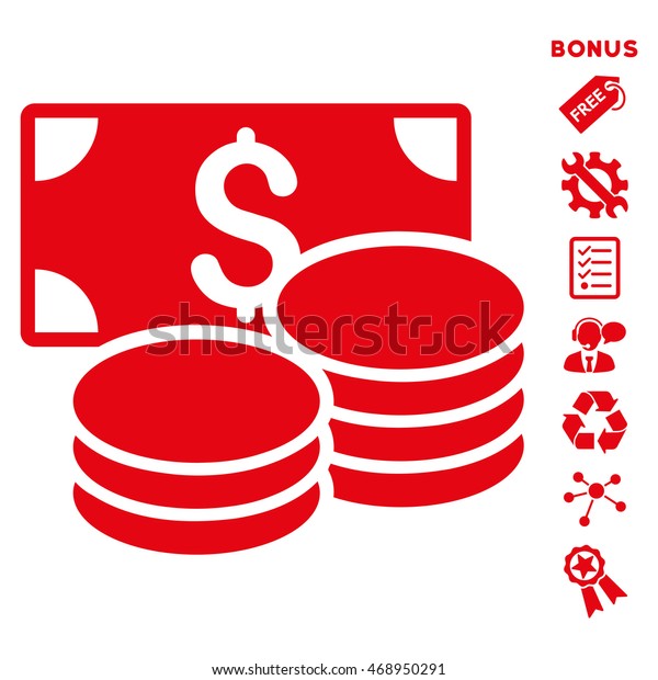 Cash Icon Bonus Pictograms Vector Illustration Stock Vector (Royalty ...