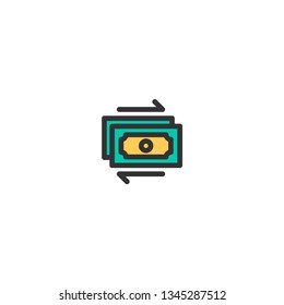 Cash icon design. e-commerce icon vector illustration