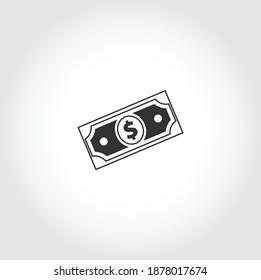 Icono de caja. Icono vector aislado del dólar. elemento de diseño de negocio