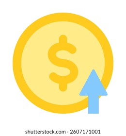 Cash Up Icon Element for Design