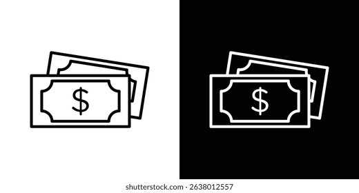 Cash icon Graphic vector set for ui design