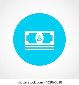 cash Icon Isolated on White Background