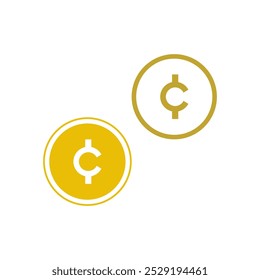 Cash icon logo design illustration