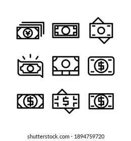 cash icon or logo isolated sign symbol vector illustration - Collection of high quality black style vector icons
