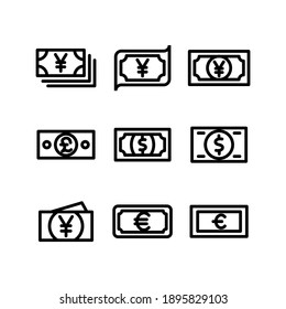 cash icon or logo isolated sign symbol vector illustration - Collection of high quality black style vector icons
