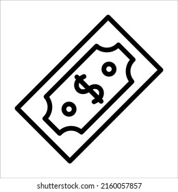cash icon or logo vector illustration sign symbol isolated - high quality black and white style vector icon, on white background, eps 10.