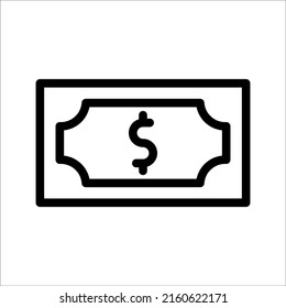 cash icon or logo vector illustration sign symbol isolated - high quality black and white style vector icon, on white background, eps 10.