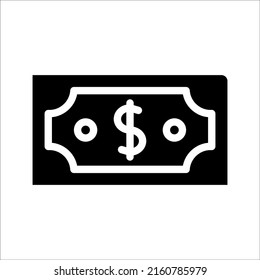 cash icon or logo vector illustration sign symbol isolated - high quality black and white style vector icon, on white background, eps 10.