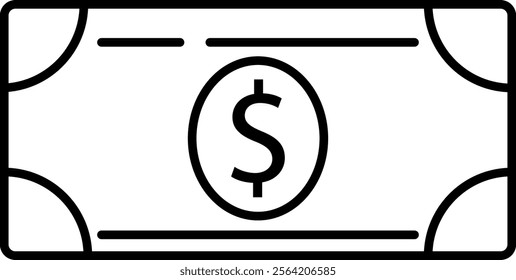 Cash Icon. Money symbol for web site design, logo, app, UI. Vector illustration