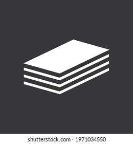 Cash icon on grey background