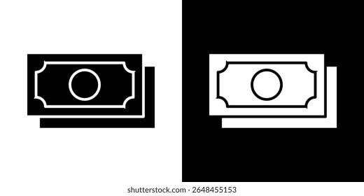 Cash icon symbol collection. Flat vector stock illustration.
