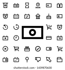 Cash icon. Universal set of web for website design and development, app development