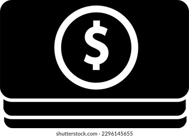 The cash icon is a universal symbol for money, wealth, and finance, suitable for banking or payment-related services
