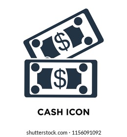 Cash icon vector isolated on white background, Cash transparent sign