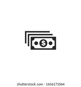 Cash icon vector sign isolated for graphic and web design. Cash symbol template color editable on white background.