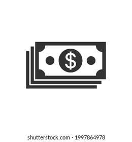 Cash Icon Vektorzeichen einzeln für Grafik und Web Design. Farbe der Bargeldsymbol-Vorlage auf weißem Hintergrund