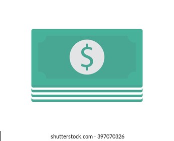 Cash Illustration - Flat Icon