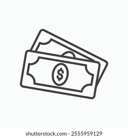 Cash isolated icon. vector illustration.