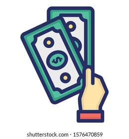 
Cash Isolated Vector Icon which can easily modify or edit
