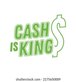 Cash King Vector Illustration Background Stock Vector (Royalty Free ...