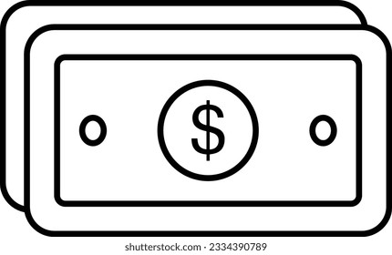 A cash line icon design