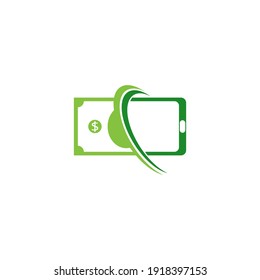 Cash logo icon design vector illustration template