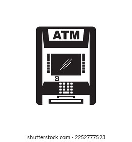 Geldautomat und Karte, Vektorgrafik-Design
