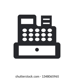 cash machine flat vector icon