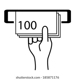 Cash machine icon