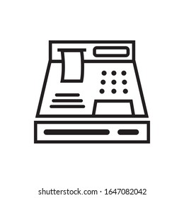 Diseño de icono de máquina de efectivo. ilustración vectorial