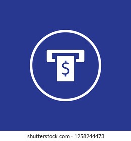 Cash machine icon vector