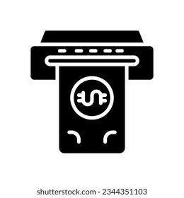 icono del cajero automático para tu sitio web, móvil, presentación y diseño de logotipo.