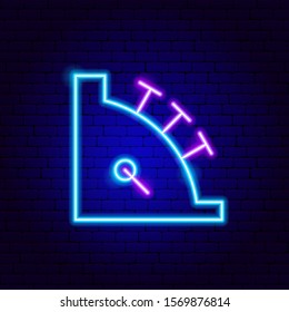 Cash Machine Neon Sign. Vector Illustration of Business Promotion.
