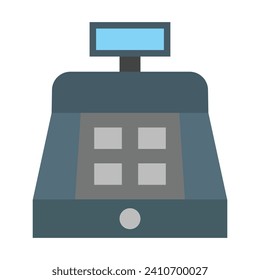 Cash Machine Vector Flat Icon For Personal And Commercial Use.

