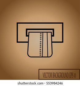 cash machine. vector icon