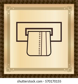 cash machine. vector icon