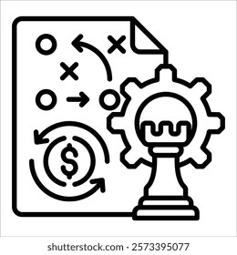 Cash Management Icon Element For Design