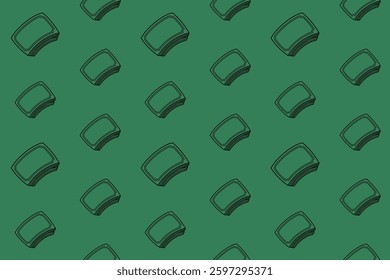 cash money bills outline seamless pattern on green background set. doodle money illustration pattern background. cash money line art background for packaging and merchandise