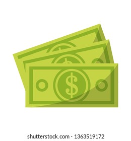 Cash Money Cartoon Isolated Stock Vector (Royalty Free) 1363519172 ...