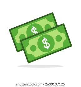 Cash Money Icon Dollar Bills and Finance