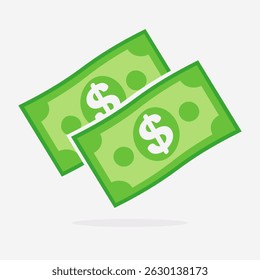 Cash Money Icon Dollar Bills and Finance