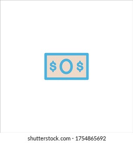 cash money icon flat vector logo design trendy illustration signage symbol graphic simple