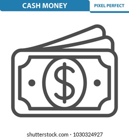 Cash Money Icon. Professional, pixel perfect icons optimized for both large and small resolutions. EPS 8 format. 12x size for preview.
