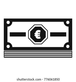 Cash money icon. Simple illustration of cash money vector icon for web
